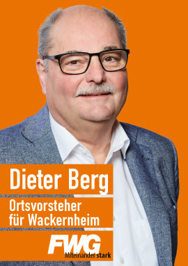 Plakatwerbung Dieter Berg Ortsvorsteher